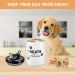 Fluffy Bellies Dog Treat Jar - 5 Cup Black White Ceramic Container - Farmhouse Dog Cookie Canister - Rustic Pet Food Jar - Buy Online on GoSupps.com