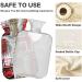 NAANLE Retro London Big Ben Heat Bottle - 1L Transparent Hot Water Bottle for Bed & Pain Relief - Hand & Feet Warmer - Heat & Cold Therapy - Buy Online on GoSupps.com