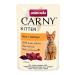 animonda Carny Kitten cat food wet food for cats up to 1 year beef + poultry 12 x 85 g Beef + Poultry 85 g (pack of 12)