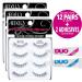 Ardell Multipack Lashes Demi Wispies - 12 pairs & duo eyelash glue Dark & Clear 5 Count - Buy Online on GoSupps.com