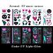 Glow In The Dark Music Temporary Tattoos - Safe & Easy Neon Designs for Kids & Adults | Party Favor Supplies - Buy Online on GoSupps.com