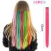 25 Pieces Of Colored Hair Extension Clips 55cm Long Long Hair Short Hair Straight Hair Simulation Hair Can Be Cut In Length Suitable For Parties And Daily Dress-up. - Buy Online on GoSupps.com