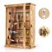 Ibnotuiy Fishing Lures Storage Display Case Wall Cabinet Tackle Box Organizer Fishing Gifts for Men with Door and Lockable for Study Room Man Cave Collection Room Office Garage