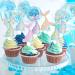 Keaziu 25 Pack Mermaid Tail Cupcake Toppers Mini Under the Sea Mermaid Tail Figures Cupcake Picks Mermaid Party Decoration Baby Shower Supplies Tail 1 - Buy Online on GoSupps.com