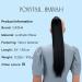 CAISHA 24" Hairpiece Ponytail Extension Self-adhesive Closure Straight Black HCK1 black #1 HCK1 - Buy Online on GoSupps.com