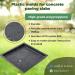 BETONEX Plastic Patio Paving Concrete Molds Set - Big Large Precast Pathmaker Forms for Beautiful Cobblestone Walkways - Reusable Stampcrete Mold Kit (4 pcs) - Buy Online on GoSupps.com