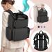 LUXJA Nail Polish Organizer Backpack - Holds 70 Bottles, Nail Lamp, Removable Cases, Tools Storage Pockets - Black - Buy Online on GoSupps.com