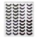 Newcally Faux Mink Lashes Pack 20 Pairs Wholesale False Eyelashes Dramatic Long Fluffy Wispy Fake Eye Lashes Bulk