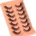 False Eyelashes 7 Pairs 3D Long Volume Cat Eye Lashes Wispy Eyelashes Natural Look Clear Band Lashes Fluffy Thick 20mm Faux Mink Fluffy Strip False Lashes Fox Eye Lashes Makeup For Women - Buy Online on GoSupps.com
