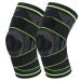 Best Knee Brace for Knee Pain Knee Compression Sleeve for Men Women (Pair) 088GREEN Large