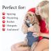 BellyGuard Dog Recovery Suit - Comfortable Cone Substitute for Dogs - Stretch-Fit Cotton Material - Adjustable Rear Flap - Medium Grey - Buy Online on GoSupps.com