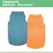 Kickred 2 Pack Dog Shirts - Fast Drying Breathable Sleeveless Vests for Medium & Large Dogs | Mint Blue & Orange Yellow Pet Clothing - Buy Online on GoSupps.com