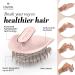 Manta Hairbrush - Flexible Gentle Brush for Hair Breakage Prevention - Scalp Care Massager & Detangler (Pink-Rose) - Buy Online on GoSupps.com