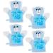 Cute Animal Bathing Gloves Kids Sponges for Bathing Loofah Gloves Shower Body Scrub Bear Shape Bath Sponge Shower Loofahs with Ribbon Loop for Shower for Women Girls (4 Pcs Bear)