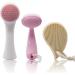 JJMG New Face Wash Brush - Soft Fiber Bristle Facial Cleansing Brush for All Skin Types | Deep Cleansing Spa Exfoliator - Buy Online on GoSupps.com
