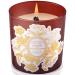 Cinnamon Ginger Blossom Candle - Warm Cinnamon Ginger Clove & Vanilla Winter & Fall Scented Soy Candles for Home - Natural Wood Wick Fragrant Candles Relaxing Aromatherapy Candle for Women & Men