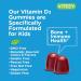 Sugar Free Vitamin D3 Gummies for Kids 25mcg 1000 IU - Bone & Immune Support - 120 Vegetarian Berry Flavored Gummies - Buy Online on GoSupps.com