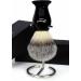 Premium Synthetic Hair Razor Brush with Black Handpiece & Stand - Perfect Gift for Brothers! - Buy Online on GoSupps.com
