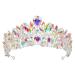 AW BRIDAL Tiaras and Crown for Women  AB Rhinestone Queen Crown Princess Headband Hair Accessories for Pageant Prom Birthday Party