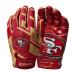 Wilson Gloves NFL TEAM SUPER GRIP one size for youth silicone/stretch lycra YOUTH San Francisco