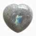 Manekieko Natural Moonstone Palm Worry Carved Heart Love Stone 40mm Crystals and Healing Stones