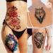 Bilizar Watercolor Owl Tiger Lion Temporary Tattoos - 56 Sheets, Realistic 3D Fake Tattoo Sleeve Stickers for Men, Women, and Kids - Long Lasting Body Art Decals - Buy Online on GoSupps.com