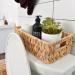 StorageWorks Water Hyacinth Basket for Toilet Paper - Natural Wicker Storage Basket - 14L x 6W x 3H with Built-in Handles - Buy Online on GoSupps.com