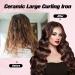 Ten-Tatent 38mm Ceramic Tourmaline Curling Tongs | Dual Voltage Curling Iron for Long & Short Hair | Adjustable Heat Settings | White - Buy Online on GoSupps.com