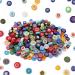 Youway Style Mosaic Glass Tiles for Crafts Bulk  No-Hole Assorted Glass Flower Beads  Mosaic Art Kits for Adults Glass Mosaic Supplies (114g/4 Ounce) Round
