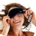 UNclog Heated Eye Mask USB Steam Warm Compress for Puffy Eyes Warm Therapeutic Treatment for Dry Eye Aromatherapy Mask Eye Pillow (Black)