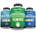 Nutrivein Premium Irish Sea Moss Capsules, Berberine Supplements, and Ashwagandha Supplements Bundle: High-Absorption Berberine Hcl, Ashwagandha Root Extract, & Sea Moss for Digestion & Daily Balance