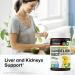 Dandelion Root Gummies - Vegan Digestive Support & Detox - 2000 mg Strength - Gelatin-Free - 60 Count - Buy Online on GoSupps.com