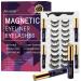 3D Magnetic Eyelashes with Eyeliner Kit Magnetic Lashes with Applicator Updated Most Natural Look Strongest Hold Waterproof Reusable Magnet Eyelashes Easy to Use.(10 Pairs & 4 Liner)