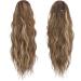 FESHFEN Ponytail Extensions Drawstring Ponytails Hair Extension Light Brown & Blonde Long Curly Wavy Hair Piece Synthetic Pony Tail Hairpieces for Women 18 inch 18 Inch Light Brown & Blonde - Buy Online on GoSupps.com