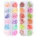 Beaupretty 2 Boxes 3D Fruit Polymer Slices DIY Nail Art Slices Colorful Crystal Flower Fruit Clay Nail Slice Nails Sequins DIY Nail Art Marking Tools