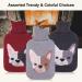 HomeTop Premium 2L Classic Rubber Hot Water Bottle with Cute Bulldog Knit Cover - Gray - Buy Online on GoSupps.com
