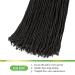 GUOHUI 36 Inch 5 Packs Natural Black Micro Faux Locs Crochet Hair for DIY Braids - Straight Styles - Buy Online on GoSupps.com