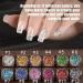 Natudeco Nail Sencer Nail Flash Powder DIY Nail Kit 12 Colors Of Color Exquisite Stylish Skin Friendly Family Nail Salon Decoration - Buy Online on GoSupps.com