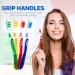Shield Care Toothbrush Dual Pro - Expert Care Soft Bristles - Anti-Slip Grip - Adult - 4 Count - Yellow Red Blue Green - Buy Online on GoSupps.com
