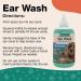 NaturVet Ear Wash Plus Tea Tree Oil - Baby Powder Scent, 8 fl oz (236 ml) | Best Ear Care for Pets - Buy Online on GoSupps.com