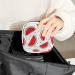 GIAPB Period Bag | Sanitary Napkin Storage & Travel Makeup Pouch - Red Watermelon Fruit Color - Buy Online on GoSupps.com