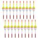 JOGFFDE 20PCS Fishing Floats and Bobbers Slip Bobbers for Fishing Spring Oval Stick Floats Slip Bobbers for Crappie Catfish Trout 1.57in*0.91in*5.63in-20pcs