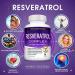 Resveratrol Supplement 1200mg Antioxidant Complex - Natural Trans-Resveratrol Pills for Anti-Aging, Cardiovascular & Immune Support - 90 Capsules - Buy Online on GoSupps.com