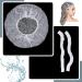 SATINIOR 50-Pack Lengthen Disposable Shower Caps for Women with Big, Thick, and Long Hair - Waterproof Elastic Bath Hair Caps for Travel, Spa - Individually Wrapped - Buy Online on GoSupps.com