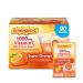 Emergen-C 1000mg Vitamin C Powder for Daily Immune Support Caffeine Free Vitamin C Supplements with Zinc and Manganese B Vitamins and Electrolytes Super Orange Flavor - 90 Count/3 Month Supply