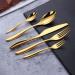 Flatware Sets Gold Knife Fork Spoon Set Cutlery Tableware Stainless Steel Dinnerware Set Luxury Flatware Set Zero Waste Kitchen Device Sets (Color : Knife) - Buy Online on GoSupps.com