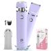 Cayzor Intimrasierer for women - 2 in 1 wet/dry waterproof razor women intimate area wireless and painless face hair remover for shame face armpit armpits legs legs purple