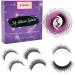 RAZONIX Reusable Self Adhesive Eyelashes No Glue or Eyeliner Needed - Easy to Apply within 3 Seconds - Natural Fluffy Waterproof False Lashes (2-pairs)