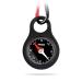 Troika compass guide - COS10/BK - key holder with compass and carabiner - black - PVC/acrylic/silicone - aluminum - The original