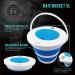 Black Anchor Collapsible Bait Bucket 10L | Lightweight with Aerator Slot and Tubing Hole - Buy Online on GoSupps.com